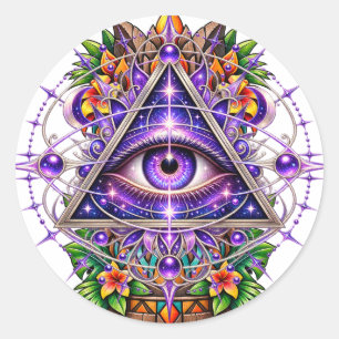 Autocollant Violet Lunar Eye