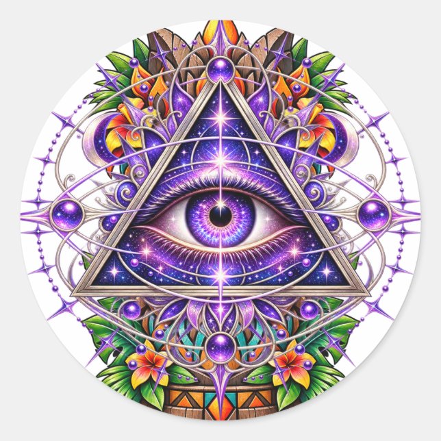 Autocollant Violet Lunar Eye (Devant)