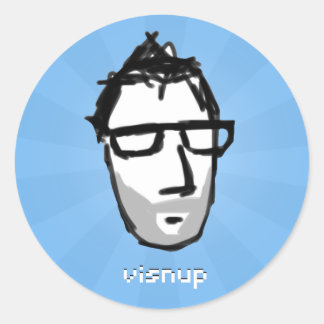 autocollant visnu (bleu)