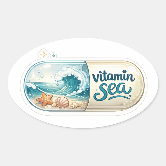 Autocollant Vitamin Sea (Devant)