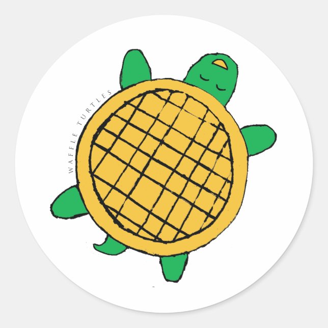 autocollant Waffle Turtles (Devant)