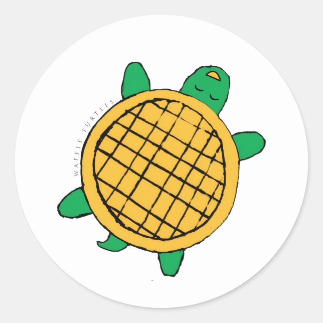 autocollant Waffle Turtles (Devant)