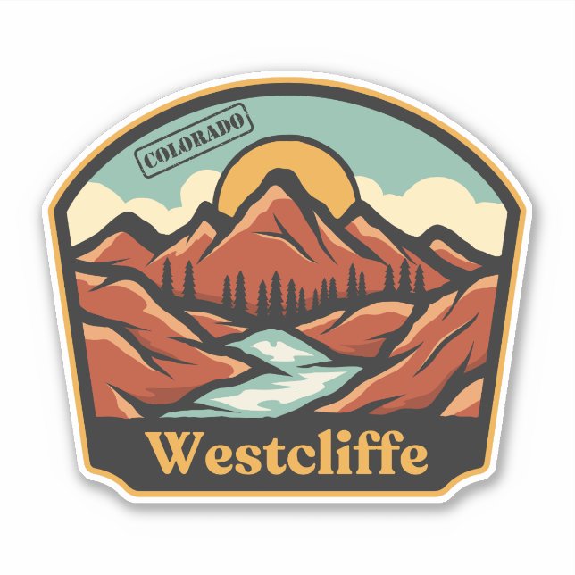 Autocollant Westcliffe, Colorado (Devant)