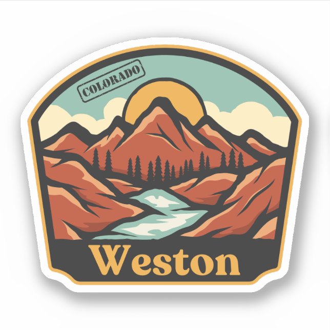 Autocollant Weston, Colorado (Devant)