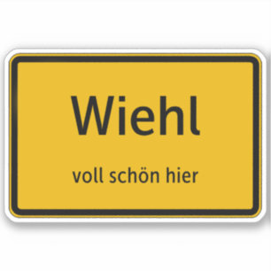 Autocollant Wiehl Sticker