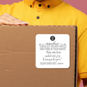 Autocollant Woohoo Merci – Marque personnalisée