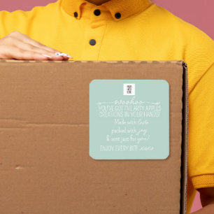 Autocollant Woohoo Merci – Marque personnalisée