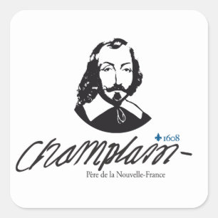 Autocollant x20 Champlain père Nouvelle-France