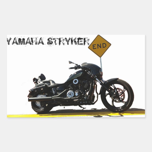 Autocollant Yamaha Stryker " The End" (Devant)