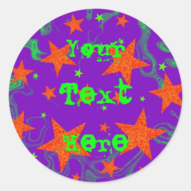 Autocollant "Your Text" lié à l'orthographe (Devant)