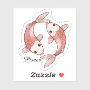 Autocollant Zodiaque Céleste Poissons - Art des Po