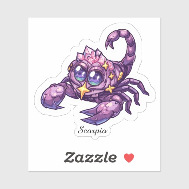Autocollant Zodiaque Céleste Scorpion - Scorpion R (Feuille)