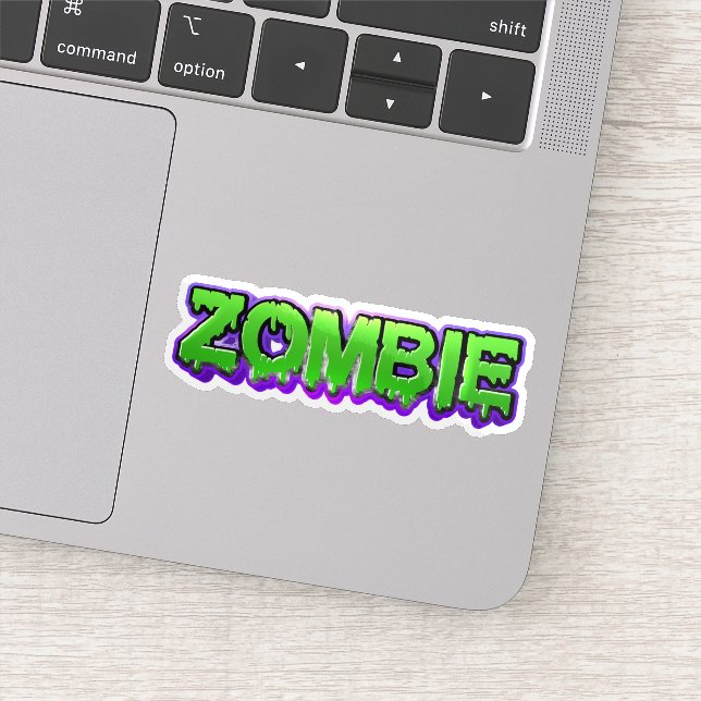 Autocollant zombie coloré  (Détail)