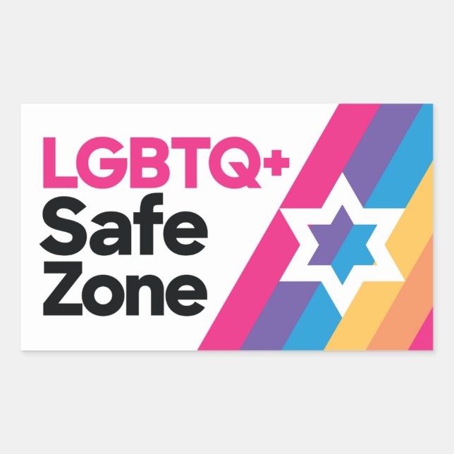 Autocollant Zone de sécurité LGBTQ+ (Devant)