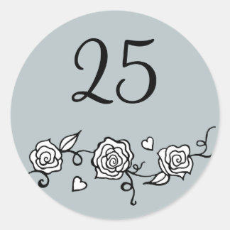 Autocollants 25e anniversaire de mariage
