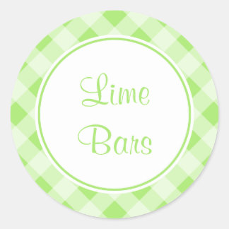 Autocollants à carreaux personnalisés lime