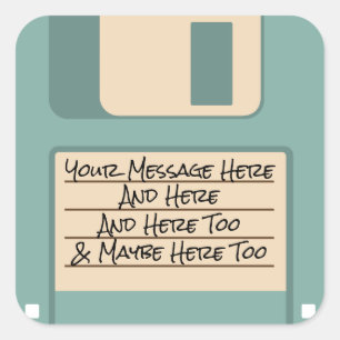 Autocollants à disque souple bleus de vieille