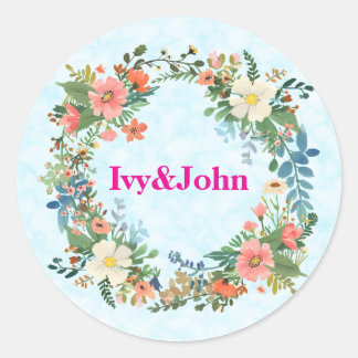 autocollants à enveloppe faire-part de mariage, co