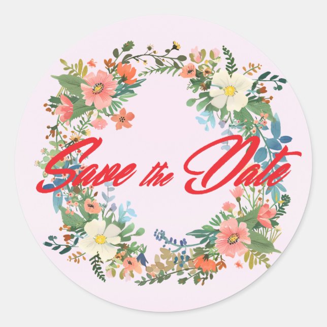 autocollants à enveloppe faire-part de mariage, co (Devant)