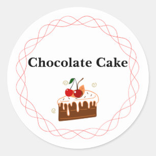 Autocollants à gâteau au chocolat