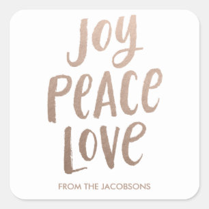 Autocollants à la mode de lettrage de brosse - or