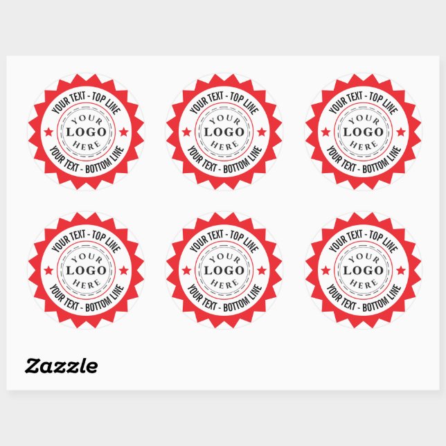 Autocollants à logo rond classique pour la marque  (Feuille)