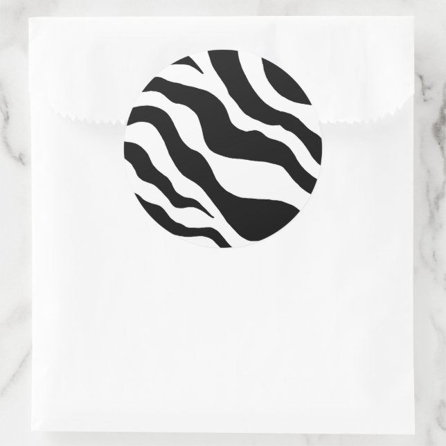 Autocollants à motif zèbre (Sac)
