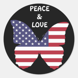 autocollants à papillon américain