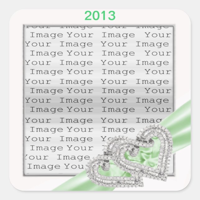 Autocollants à ruban à coeur libre (Devant)