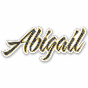 Autocollants Abigail black Gold Lettering