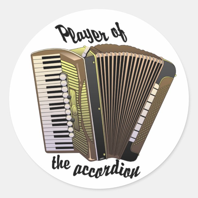 Autocollants Accordion Player (Devant)