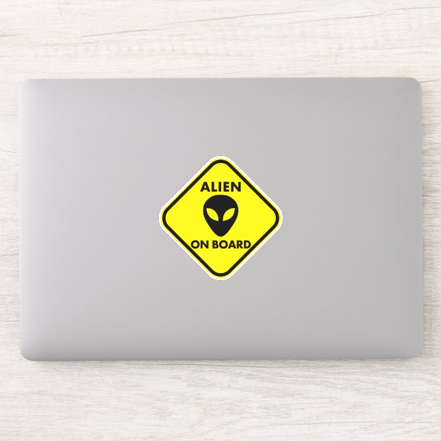 AUTOCOLLANTS ALIEN À BORD (Ordinateur)