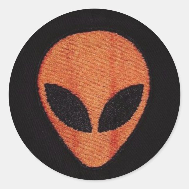 Autocollants ALIEN-ORANGE FACE (Devant)