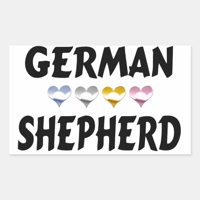 Autocollants allemands Shepherd Love (Devant)