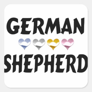 Autocollants allemands Shepherd Love