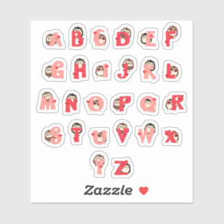 Autocollants Alphabet Câlins Hérisson | Lettre de