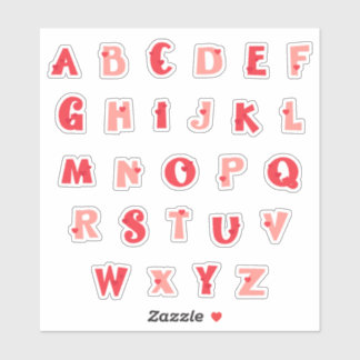 Autocollants Alphabet Minuscule Câlins Hérisson | 