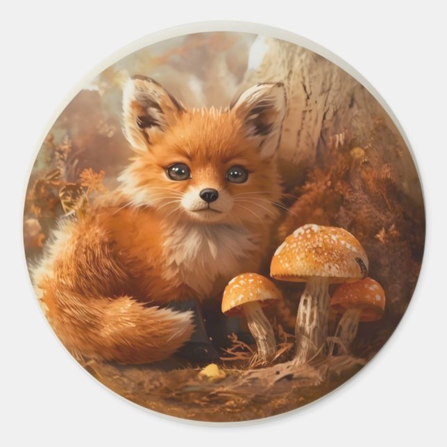  Autocollants Amis des Bois – Animaux de Forêt Mig (Devant)