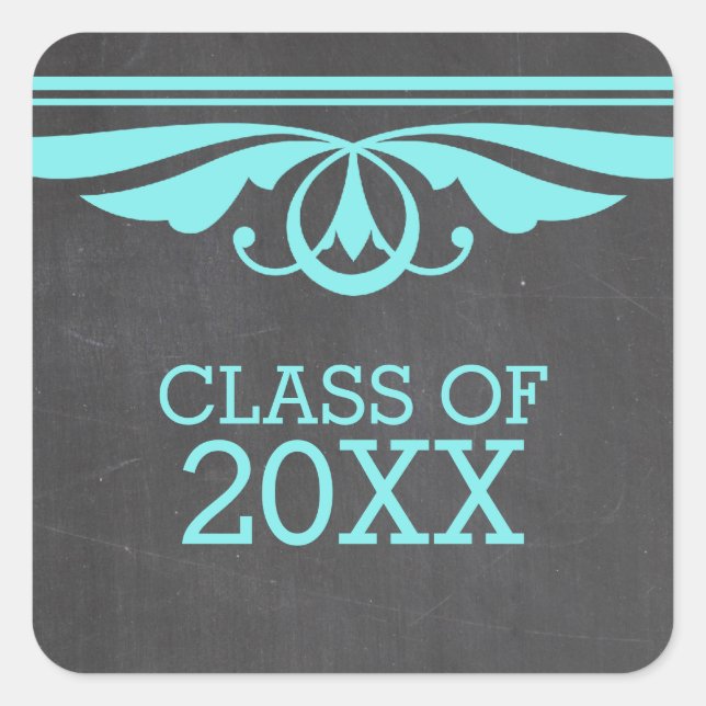 Autocollants Aqua Deco Chalkboard Graduation (Devant)