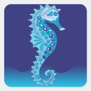 Autocollants Aqua Seahorse