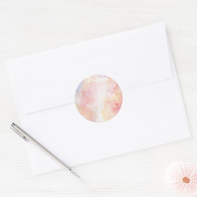 Autocollants Aquarelle Doux (Enveloppe)