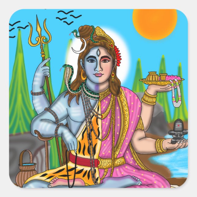 Autocollants Ardhanarishvara (Devant)
