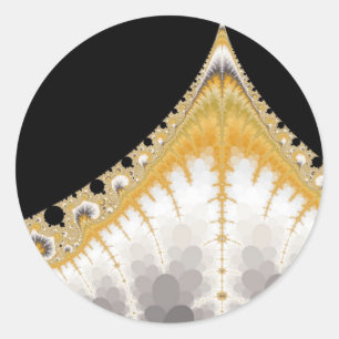 Autocollants argentés de volcan d'or