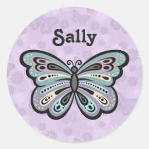 Autocollants audacieux de papillon