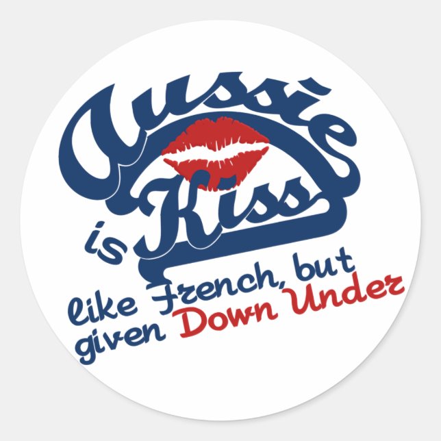 Autocollants Aussie Kiss (Devant)