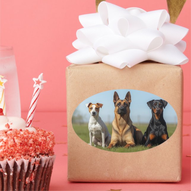 autocollants avec chiens (Fête)