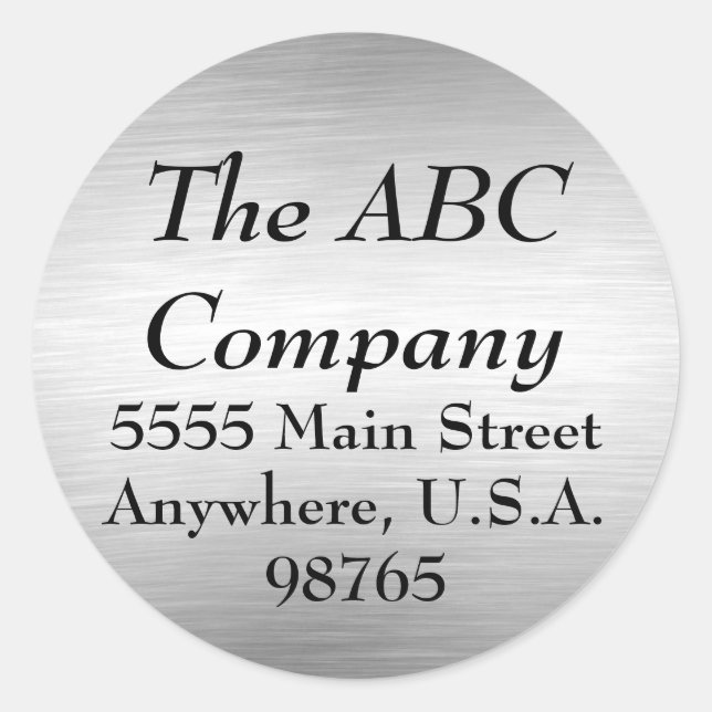 Autocollants balayés d'étiquettes de adresse en (Devant)