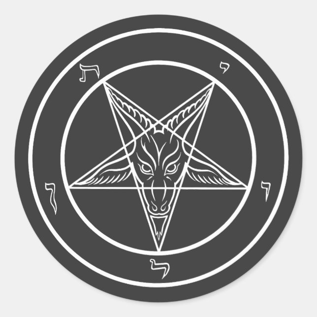 Autocollants Baphomet Sigil CoS (Devant)