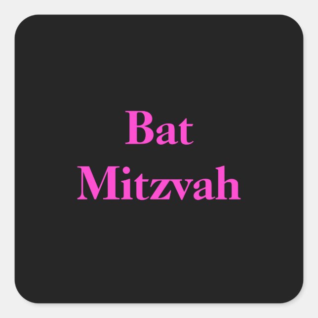 autocollants bat mitzvah (Devant)