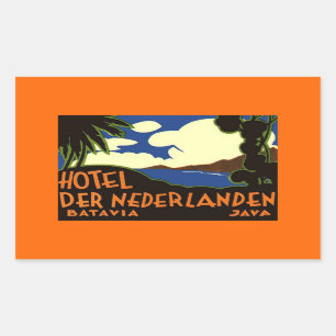 Autocollants Batavia Jakarta Indonésie de Vintage